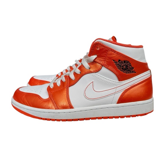 Nike Air Jordan 1 Mid SE 'Electro Orange' Size 8.5 - Picture 1 of 8
